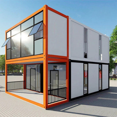 Gemakkelijk te installeren Flat Pack Container House voor magazijn met licht staal structuur