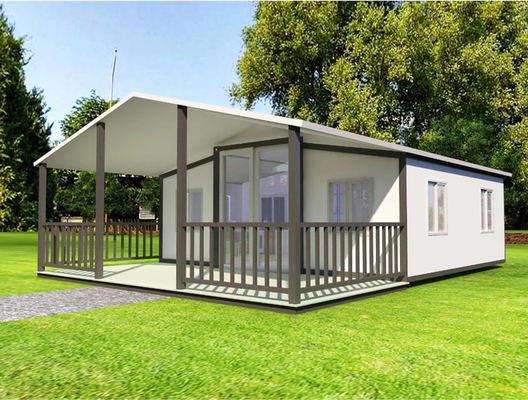 Draagbare modulaire scheepvaartcontainer Huis Luxe villa Mobiele containerhuis 2 slaapkamers