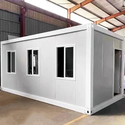 20ft Flat Pack Shipping Container Home Draagbare Gebouwen Draagbare Duurzame Brandbestendige Waterdichte