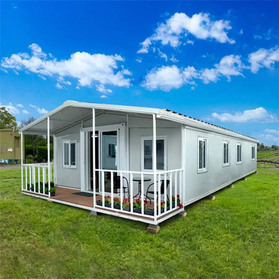 Uitbreiding van de scheepvaart Container Huis met terras Luxe Mobile 20ft 40ft modulaire huizen