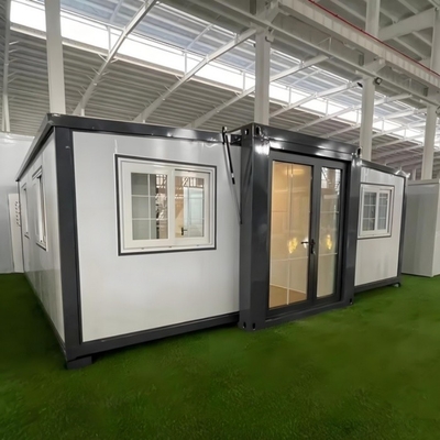 Doppel vleugel uitbreidbaar modulair huis met 37m2 voor 2-3 personen wonen