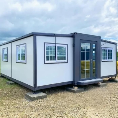 Vlindervormige sandwichpaneel draagbaar geprefabriceerd uitbreidbaar containerhuis